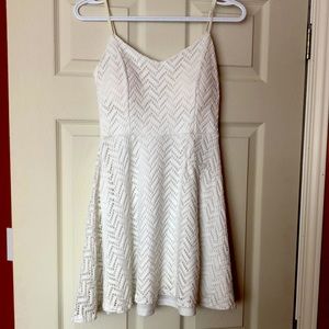 White short summer dress size large